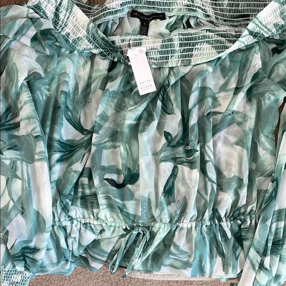 Floral Green Women's Top